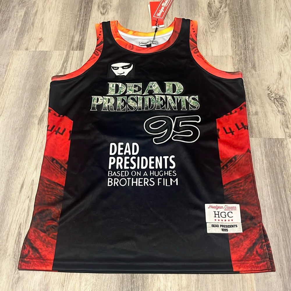 Headgear Classics Dead Presidents Curtis 95 Tank Top Jersey Medium NWT